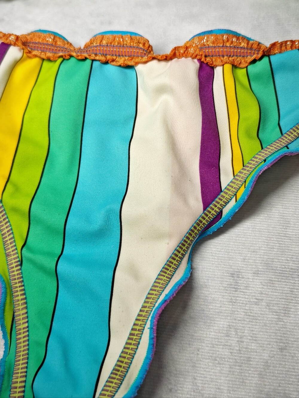 Rosa Mistica Y2k Columbian bikini beaded sequins green yellow blue orange purple - Picture 7 of 10